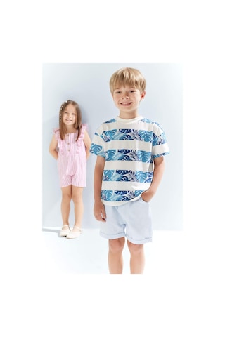 DeFacto Erkek Bebek Beli Lastikli Şort C3420A525SMBE177 Mavi