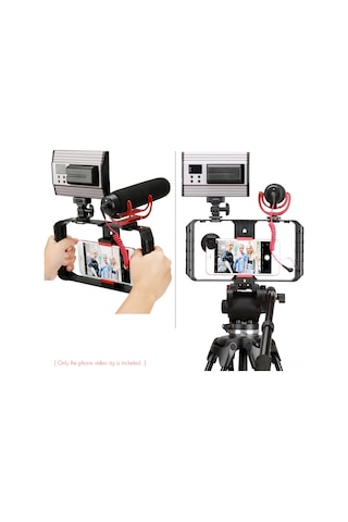 Kangvka Ulanzi U-rig Pro Telefon Video Tutucu, 3 Hot Shoe Desteği İle Geliştirilmiş, İki Kilitleli Sağlam Tutma, Aksesuar Uyumlu