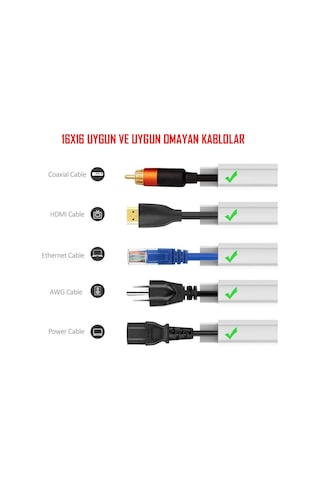 Extra Kendinden Yapışkanlı Açık Kahve Kablo Kanalı 16x16 1 Metre