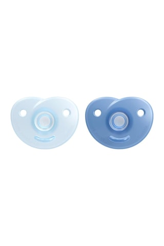 Philips Avent Soothie Emzik, 0 6 Ay Erkek Bebekler İçin, 2'li Paket, Ortodontik Silikon, Bpa İçermez, Tek Parça Ta Çok Renkli
