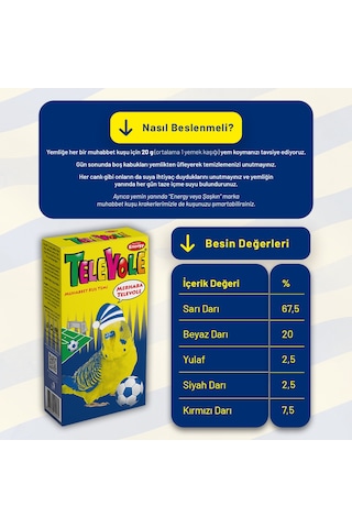 Televole Muhabbet Kuşu Yemi Fb - 20 Adet 300 G