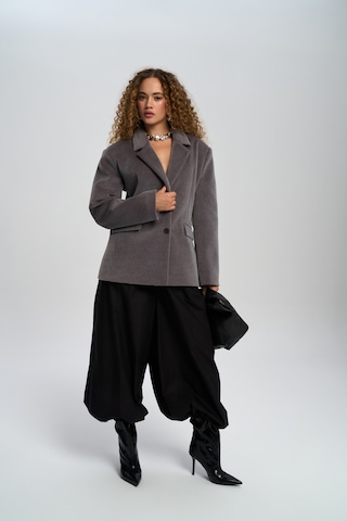 Mai Studios Co. Kaela Bel Oturmalı Gri Blazer Gri