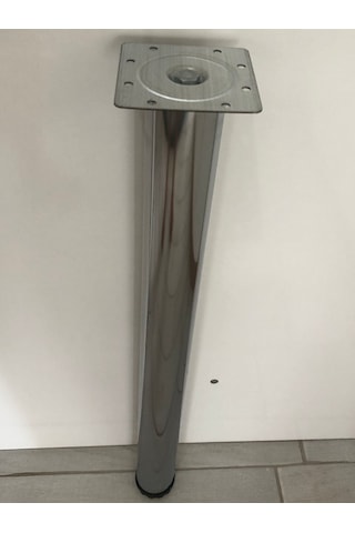 Metal, 71 Cm Krom Kaplama Bingolu Masa Ayağı 4 Adet