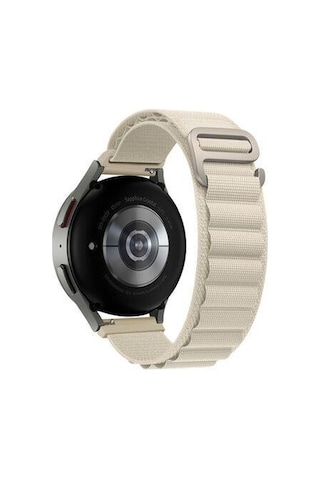 Oppo Watch 46mm 22mm Renkli Hasır Tokalı Kordon + Metal Kordon Dönüştürücü