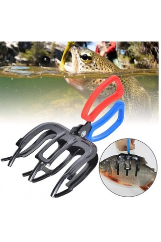 3 Pençeli 11 Cm Balık Sabitleyici Maşa Ergonomik Saplı Balık Tutucu Gripper