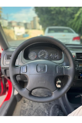 Honda 4 Kol Kaplama Deri Direksiyon Kılıfı Siyah Honda 4 Kol Kaplama Deri Direksiyon Kılıfı Siyah