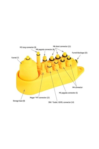 Vona Bleed Kit Tüm Frenlere Uyumlu Hidrolik Fren Yağ Değişim Kiti Sarı