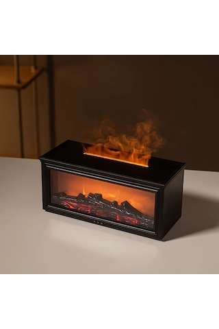 Techbloom 2025 Yükseltme 3d Alevli White Aroma Difüzör Uzaktan Kumandalı 6 8 10 Saat Zaman Ayarlı Nemlendirici Ev Ofis Yoga Spor Salonu Ahşap