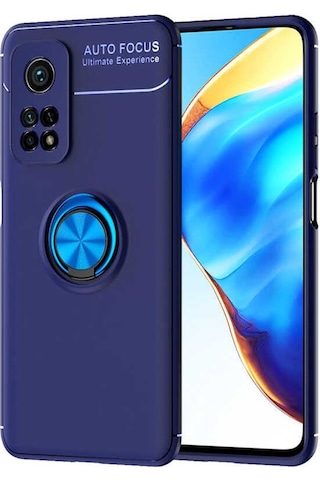 Xiaomi Mi 10T Pro 5G Kılıf Zore Ravel Yüzüklü Silikon Kılıf