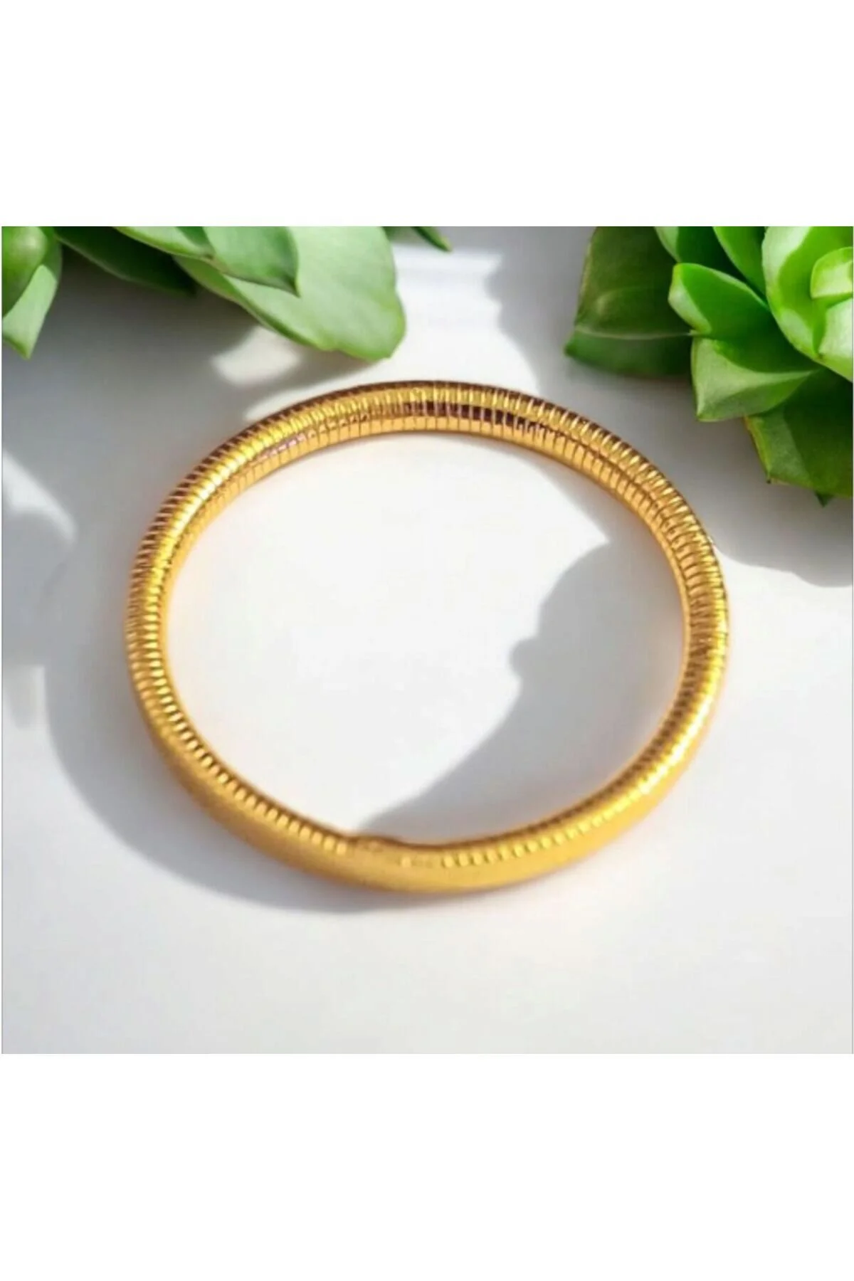 22 Ayar Altın Kaplama Ajda Yüzük 0256 Altın