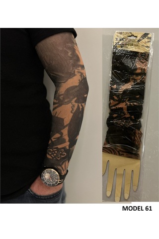 Giyilebilir Dövme 3 Çift 6 Adet Kol Çorap Dövmesi Sleeve Tattoo Set24
