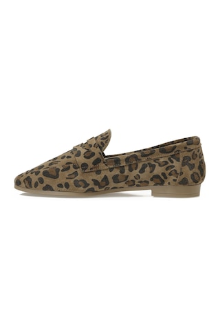 Nine West Eysan5 5pr Leopar Kadın Loafer 000000000102037947 Kahverengi