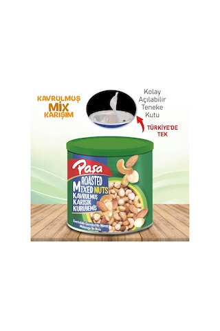 Paşa Kuruyemiş Kavrulmuş Karışık Kuruyemiş Teneke Kutu 150 G