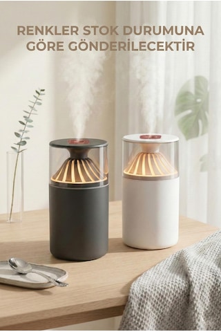 350 Ml Led Işıklı Hava Nemlendirici & Modern Oda Kokusu Difüzörü