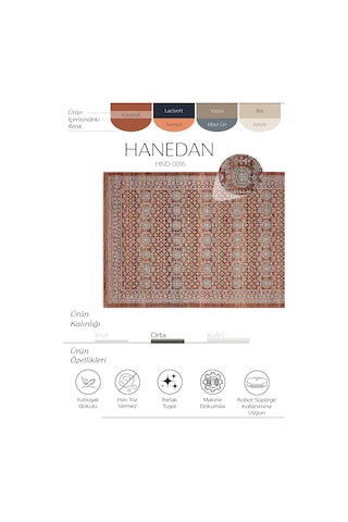 Cool Halı Hanedan Kiremit Rengi Halı Klasik Desenli Afgan Halı Dokuma Oturma Odası Salon Halısı