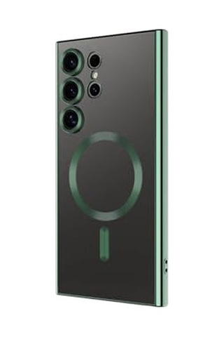 S24 Ultra Telefon Kılıfı Uyumlu Kamera Korumalı Şarj Destekli - Yeşil Genel