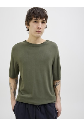 Jack & Jones Erkek Bisiklet Yaka Triko - William - 12275451 Four Leaf Clover
