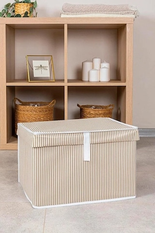 Çok Amaçlı Düzenleyici Kutu Mini 40x30x26 Cm Bej Bej