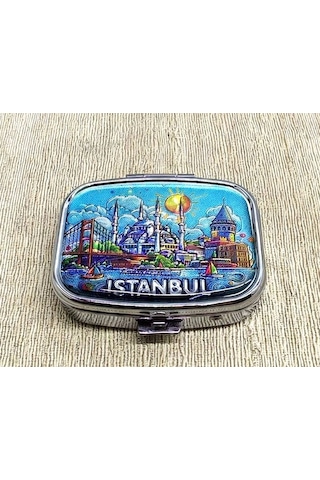 İstanbul Temalı İlaç Kutusu Alk4367 Renkli