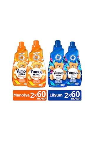 Yumoş Yumuşatıcı Manolya 1440ml X2 Yumoş Yumuşatıcı Lilyum 1440ml X2 Diğer