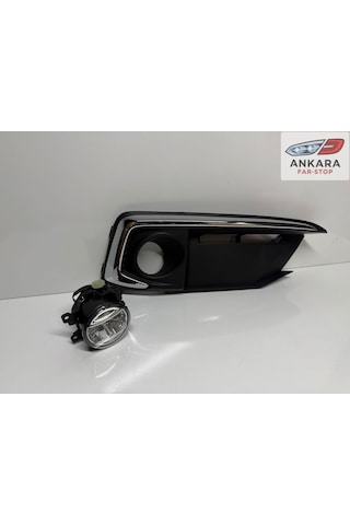 Honda Civic Fc5 2019-2021 Makyajlı Kasa Sis Lamba Ve Kapak Takımı Ön Sağ Krom Tip Kapak + Ledli Sağ Ön Sis