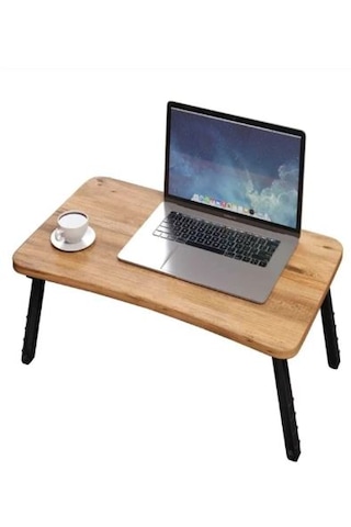 Laptop Sehpası Seyyar Kahvaltı Masası Katlanır Çalışma Sehpası