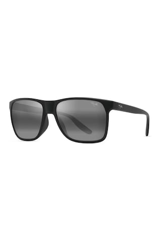 Maui Jim Mj 0603s 003 02 59 Polarize Unisex Dikdörtgen Siyah Kemik Güneş Gözlüğü Siyah