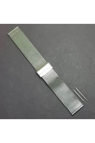 Hasır Kol Saat Kordonu Çelik Kalın 24 Mm (Ø 2,25- 3,0)