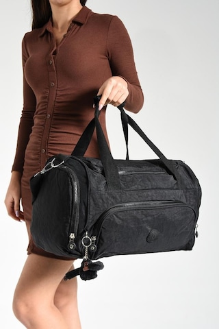 Unisex Kabin Boy Çapraz Askılı Omuz Çantası Seyehat Spor Çantası Hafif Klinkır Kumaş 40 25 Cm Siyah