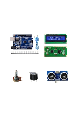 Kutulu Robotik Kodlama Arduino Uno Ekonomik Başlangıç Seti 26 Çeşit 148 Parça