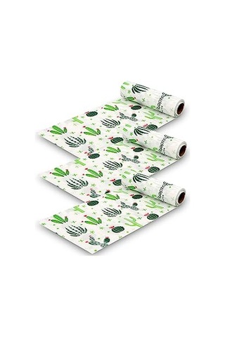 Ve Aktivite Piknik Örtüsü Kullan At Sıvı Geçirmez 3 Rulo Rulo Içi 10 Adet Kaktüs 100x120cm Çok Renkli