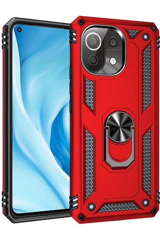Mi 11 Lite Kılıf Tchs Vega Kapak - Siyah Siyah