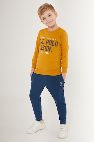 U.s. Polo Assn Elegant Koyu Sarı Erkek Çocuk Eşofman Takımı Koyu Hardal