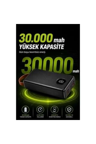 Sprange Sr-p43 30.000 Mah 33w Hızlı Şarj Powerbank Siyah