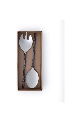 Yargıcı Paslanmaz Çelik Salata Servis Seti 12x30x4 Cm 26knhs1009n St