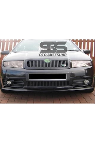 Skoda Fabia Mk1 Cupra R Uyumlu Ön Lip Mat Siyah Ön Tampon Lip (Sts Oto Aksesuar) (01)