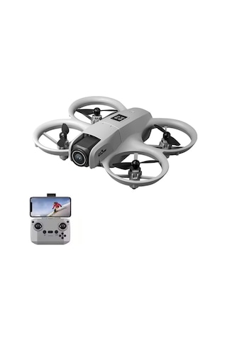 Gri T1 Hd Kameralı 360 Dönüşlü Taşınabilir Kompakt Drone-1689