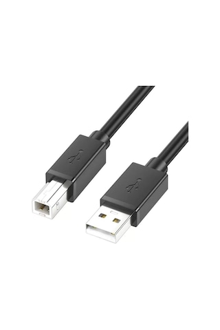 Type-a To Type-b Usb 2.0 Yazıcı Kablosu 5mtr Printer Tarayıcı, Fotokopi İçin Kare Uçlu Veri Kablosu