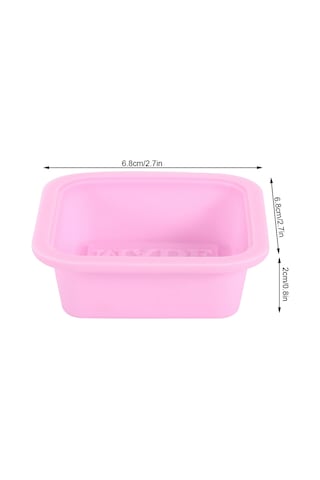 Ximistore9 5'li Pembe Silikon Kalıp: El Yapımı Sabun, Çikolata, Mum Ve Pasta İçin Yüksek Sıcaklık Dayanıklı Pembe