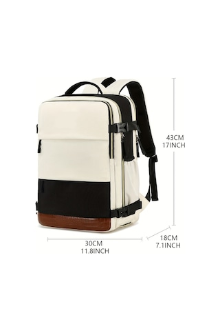 Erkekler İçin Seyahat Sırt Çantası, Usb Şarj Bağlantı Noktası Ve Ayakkabı Kesesi İle Sırt Çantası Üzerinde Taşıma, Tsa 15,6 İnç Dizüstü Bilgisayar Sırt Çantası Uçuş Onaylandı, Hafta Sonu İş Yürüyüşü Bej