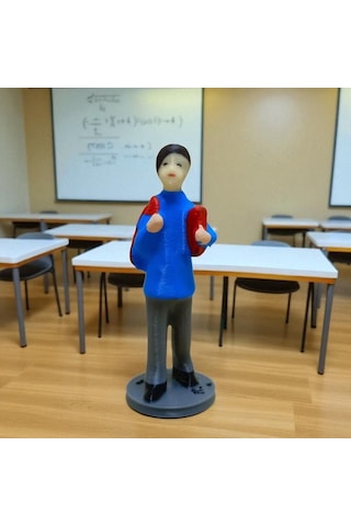 Sırt Çantalı -kitaplı Erkek Öğrenci - Teraryum Malzemesi