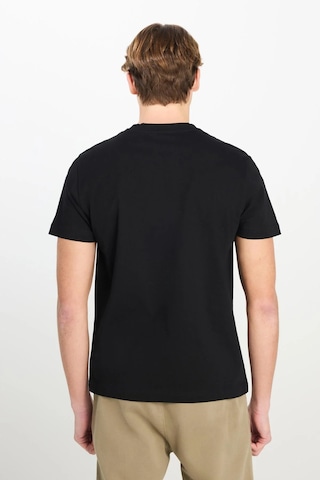 Regular Fit Patch Logo T-shirt Black Renkli