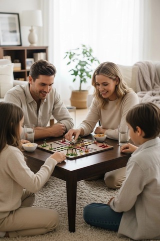 Ahşap Ludo Oyunu Kızma Birader - 4 Kişilik Premium Masa Oyunu