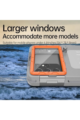 4.7-6.9 '', 50ft/15m İphone 14 13 12 11 Arası Akıllı Telefonlar İçin Evrensel Dalış Telefon Kasası Çok Renkli