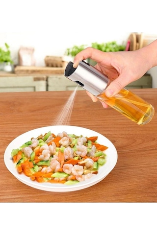 Sprey Püskürtmeli 100 Ml Cam Yağdanlık 1 Adet Şeffaf