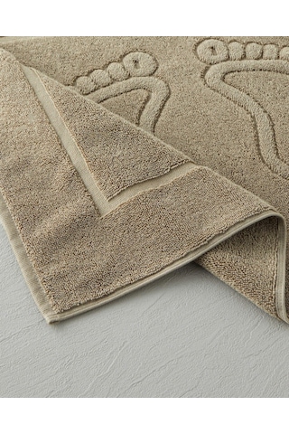 Soft Step Pamuk Ayak Havlusu 50x70 Cm Bej Bej