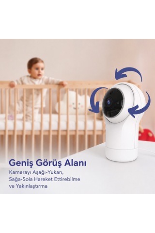 View Premium 5 Dijital Bebek Kamerası Hbl19 Beyaz