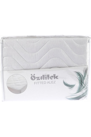 Özdilek Kapitoneli Fitted Pamuklu Battal Çift Kişilik Alez 180x200+30 Beyaz