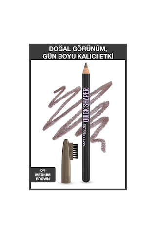 Maybelline Ny Quick Shaper Kaş Şekillendirici Kalem - 04 Medium Brown 3600531718329-11119 04