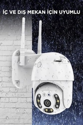 Torima Cmr-12 Beyaz 360 Görüş Hareketli Wi-fi Akıllı Ip Güvenlik Kamerası Dış Mekan Kamerası